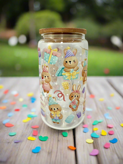 CAN GLASS CUP - HAPPY BIRTHDAY PARTY