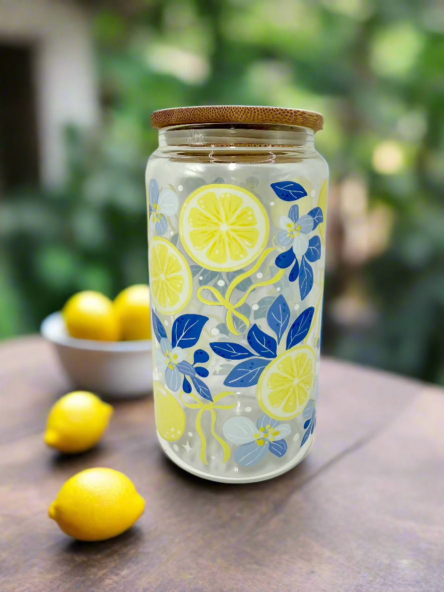 CAN GLASS CUP - BLUE LEMONADE