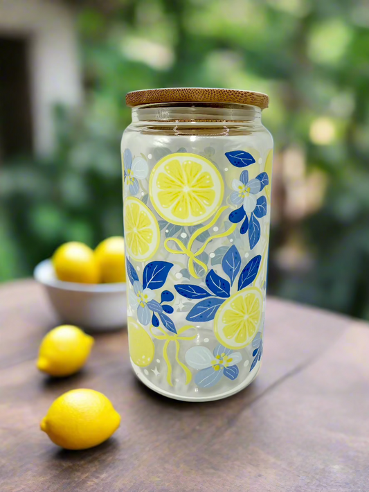 CAN GLASS CUP - BLUE LEMONADE