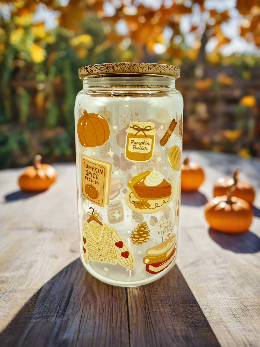 CAN GLASS CUP - PUMPKIN SPICE EVERYTHING