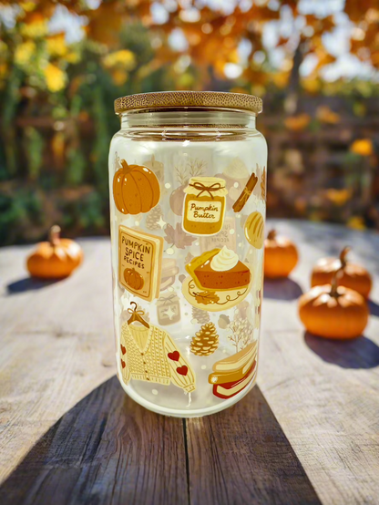 CAN GLASS CUP - PUMPKIN SPICE EVERYTHING
