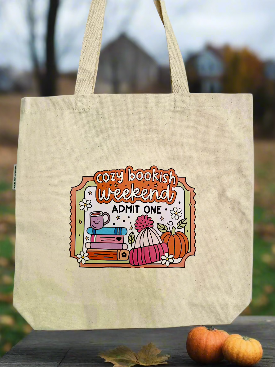 BOLSA DE TELA CON TODO - FIN DE SEMANA LITERARIO Y ACOGEDOR