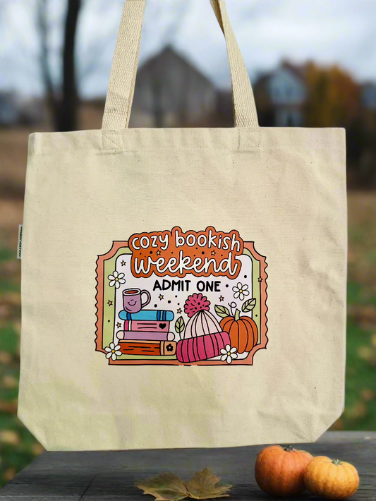 ANYTHING TOTE BAG - COZY BOOKISH WEEKEND