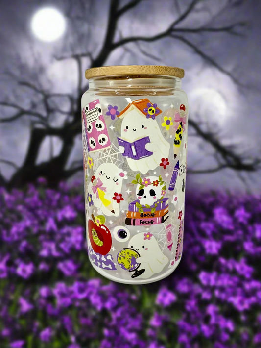 CAN GLASS CUP - BACK TO SCHOOL BOO