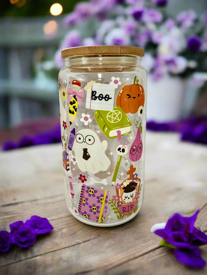 CAN GLASS CUP - BACK TO SCHOOL BOO