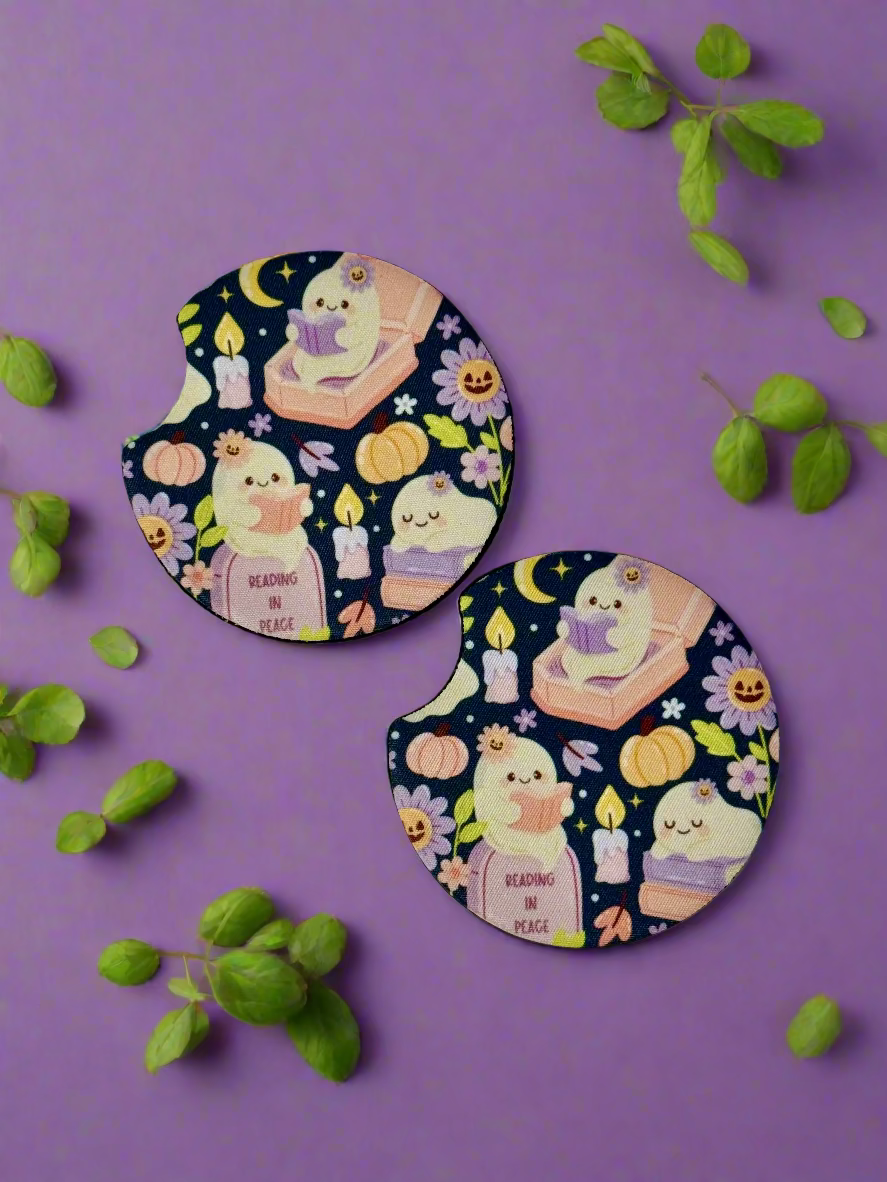 CAR COASTER SET - BOOKISH BOO