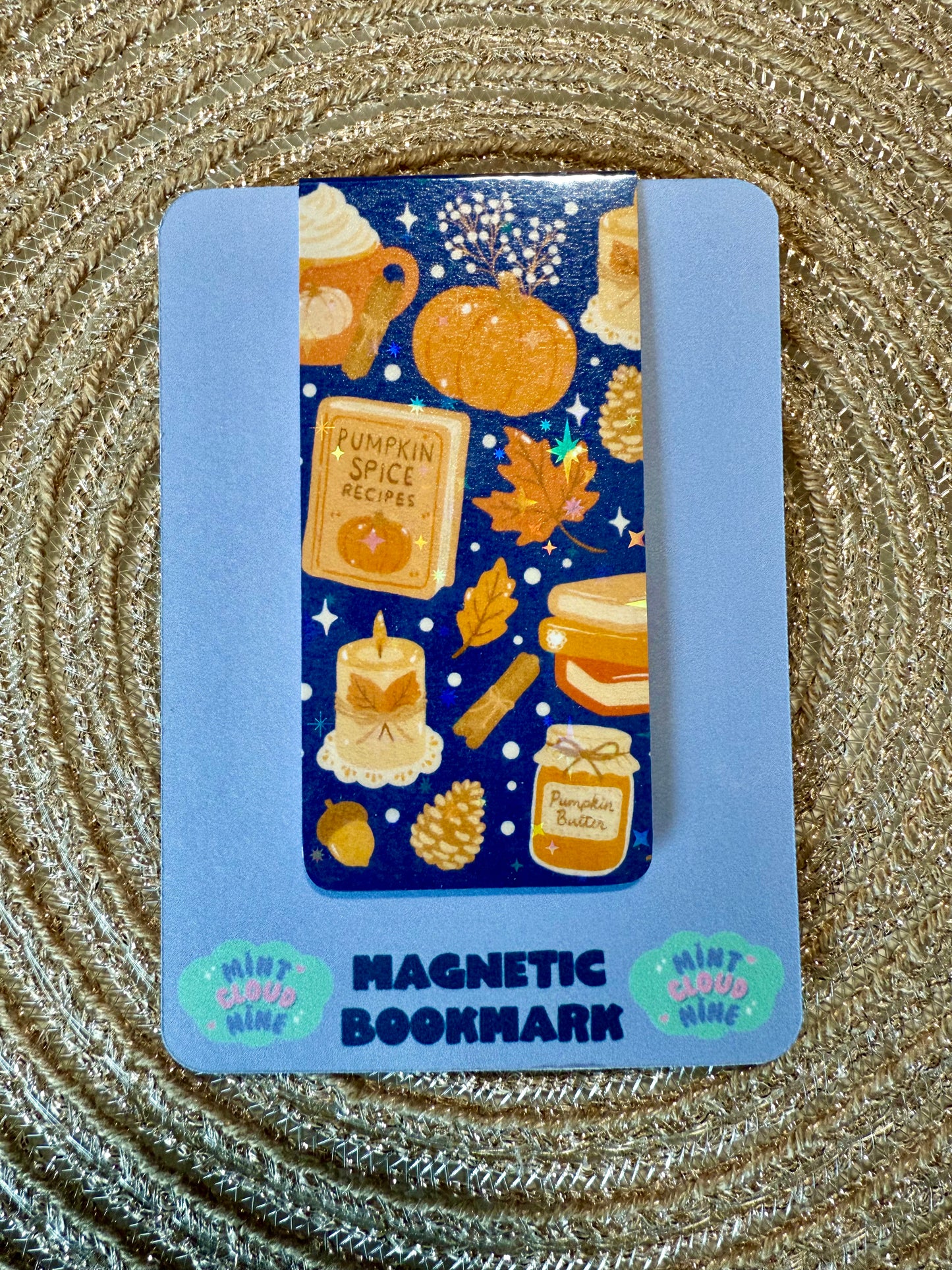 EVEN MAGNETIC BOOKMARK - PUMPKIN SPICE (CLEAR/HOLOGRAPHIC)