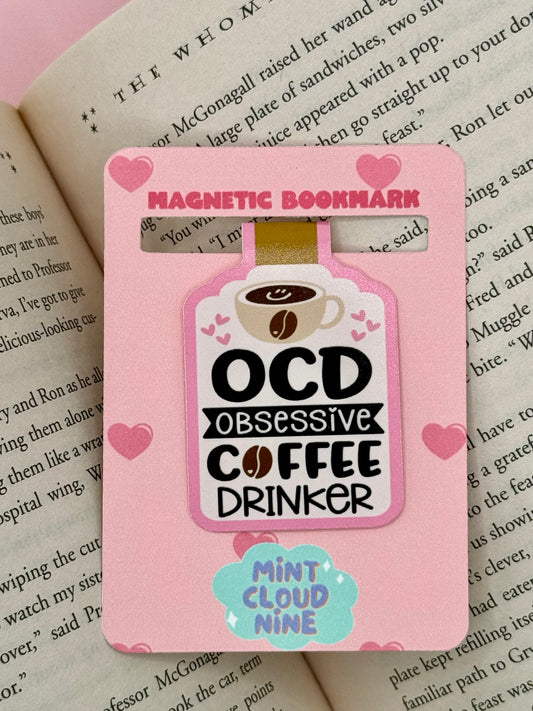 MAGNETIC BOOKMARK - OCD COFFEE DRINKER