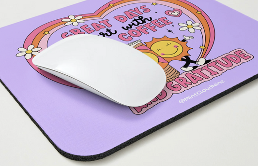 MOUSEPAD - ICE COFFEE AND GRATITUDE