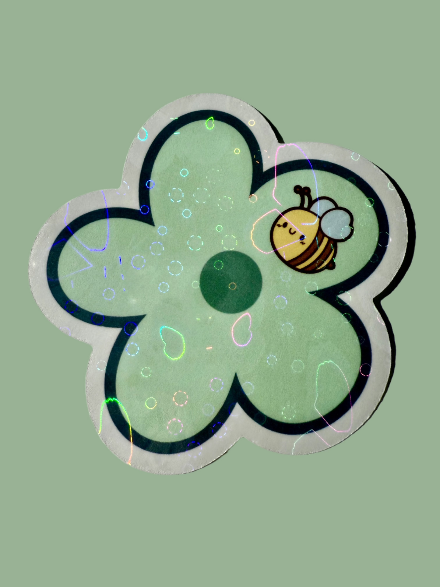 CHUB-BEE FLOWER STICKER - LARGE