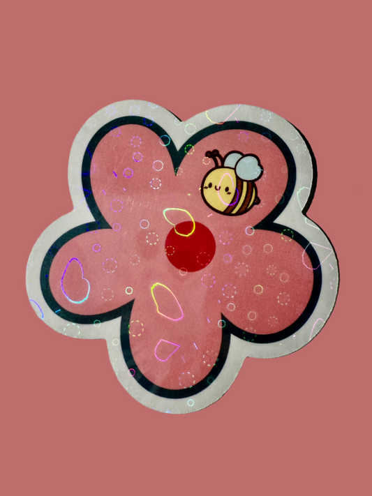 CHUB-BEE FLOWER STICKER - LARGE