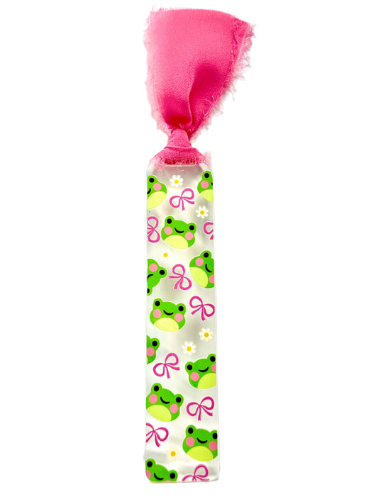 ACRYLIC BOOKMARK - FROGGY BOW