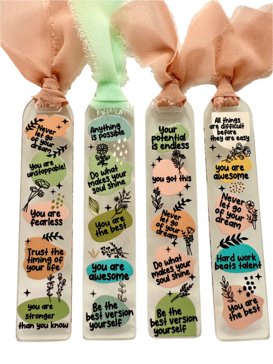 ACRYLIC BOOKMARK - MOTIVATIONAL