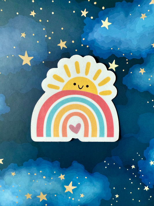 SUNNY RAINBOW STICKER - MEDIUM